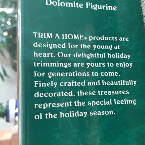 Vintage NEW in Box Kmart Trim A Home Dolomite Figurine Christmas Santa & Snowman - Picture 4 of 5